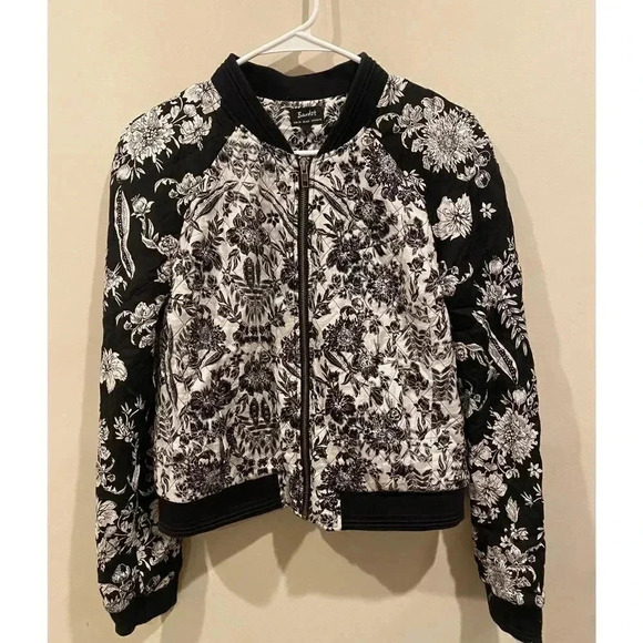 Bardot Floral Bomber Jacket - Picture 2 of 6